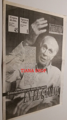 Supl. Primer Plano_1996: Entrevista A  Adolfo Bioy Casares 