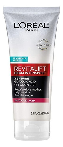 L'Oreal Paris Skincare Revitalift Derm Intensives Gel Limpiador con 3.5% de ácido glicólico L'Oréal Paris