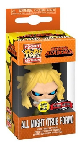 Funko Pop Llavero My Hero Academia All Might Weak Special