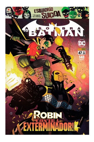 A Sombra Do Batman: Robin Contra Exterminador, De Dc Comics. Série Batman, Vol. 47. Editora Panini Comics, Capa Mole, Edição A Sombra Do Batman Em Português, 2018