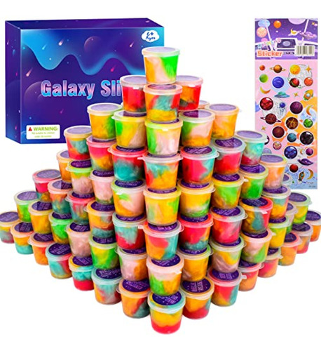 Galaxy Slime Kit 68 Unidades, Mini Regalos De Fiesta De Limo