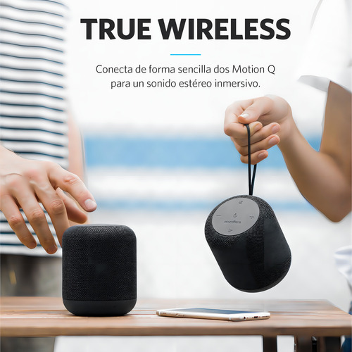 Parlante Anker SoundCore Motion Q A3108 portátil con bluetooth waterproof negro
