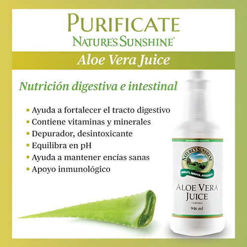 Jugo De Aloe Vera De Nature's Sunshine