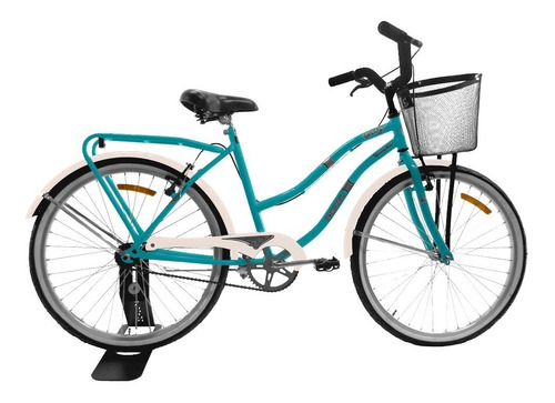 Imagen 1 de 5 de Bicicleta Rodado 24 Dama Mujer Paseo Full Urbana Con Porta
