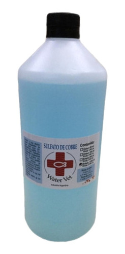 Sulfato De Cobre Water Vet 1 Litro Rinde 20000 Litros Agua Dulce Y Marinos