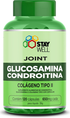 Combinación con glucosamina, condroitina y colágeno tipo 2, sabor de 120 cápsulas, sin sabor