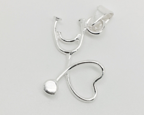 Collar De Estetoscopio En Plata 950