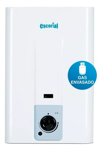 Calefon A Gas Envasado Escorial Sin Llama Piloto 14 Litros