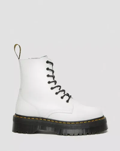 Dr martens white combat boots hotsell