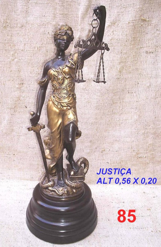 Escultura Justiça De Petit Bronze ( Cod 198 )