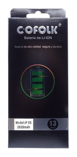 Batería Para iPhone XS  Con Adhesivo Elástico   Waccesorios