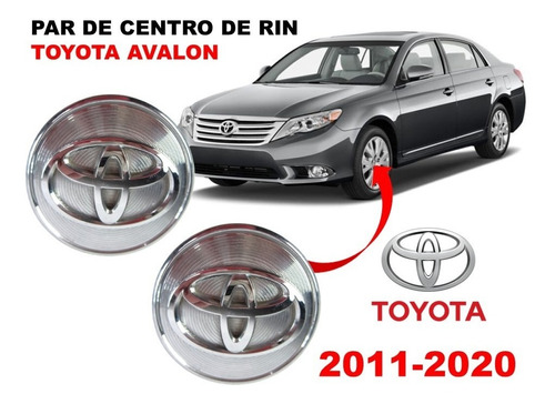 Par De Centros De Rin Toyota Avalon 11-20 62 Mm Corrugados