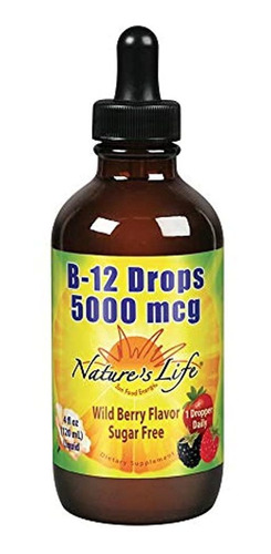 Nature's Life B12, Wild Berry, Verde, 4 Onzas Líquidas