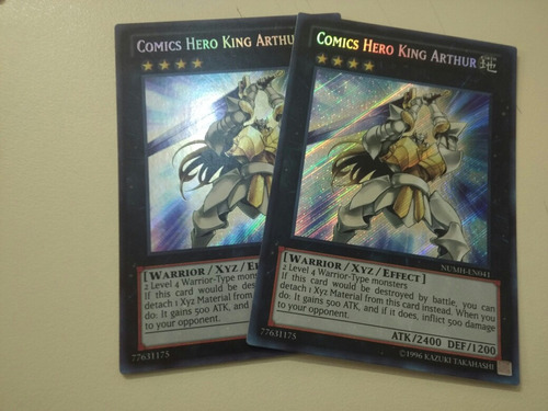 Dupla De Comics Hero King Arthur Yugioh