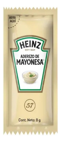 Aderezo De Mayonesa Heinz 200 Pzas De 8g C/u Msi