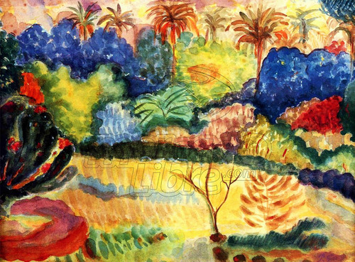 Lienzo Arte Canvas Paisaje Tahitiano 1897 Paul Gauguin 70x95