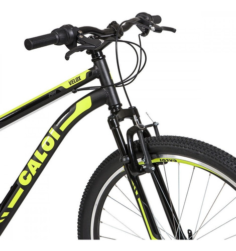 Bicicleta de MTB Caloi Velox Aro 29, cuadro de 17 pulgadas, color negro, talla M