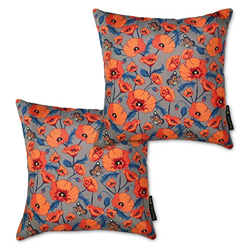 Frida Kahlo  Accent Pillows, 2-pack, 18 Inch, Amapolas ...