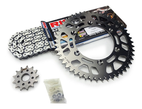 Kit Transmision Aluminio Suzuki Rmz 450 Con Cadena Rk Oring 