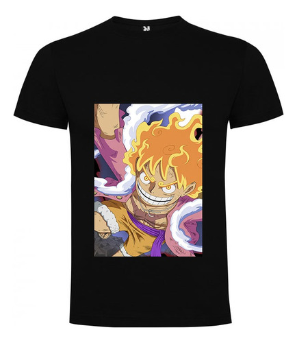 Polera Unisex One Piece - Luffy Sun God Nika Gear 5 Fury