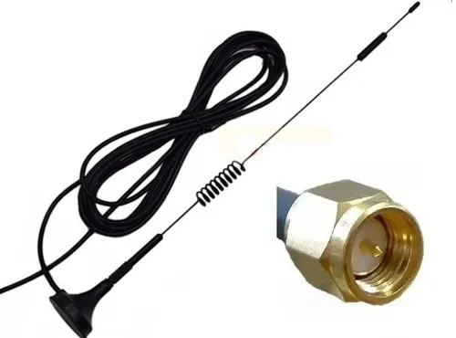 comprar Kit Com 2 Antena Gsm Alarme Tv Gprs Celular Sma 12 Dbi Pront