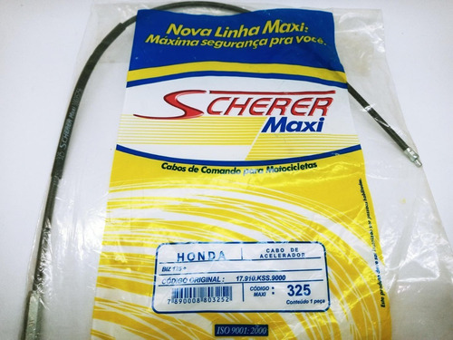 Cabo Acelerador Scherer Soretto Honda Biz 125 2006 2007 2008