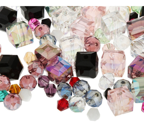 Paquete De 100 Surtidos De Cristal Diy Encantos Del Pelo