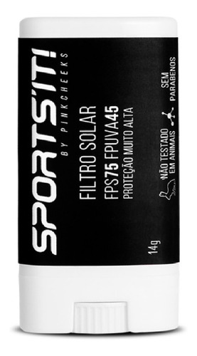 Protetor Solar Corporal Bastão Pinkcheeks Sports´it Fps 75 Fpuva 45