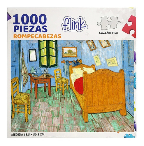Rompecabezas Flink Van Gogh, La Habitación de Arlés de 1000 piezas