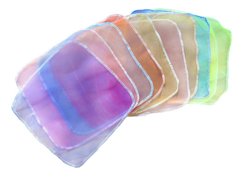 Bufandas Sensoriales Para Bebés, 10 Uds., Bufanda Cuadrada,