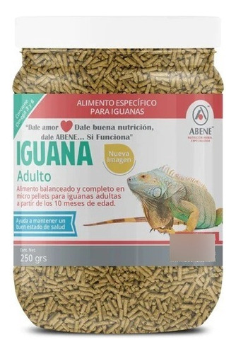 Alimento Comida Para Iguanas Adultas Desde 10 Meses 250g