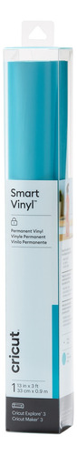 Rollo De Vinil Smart Permanente 13 PuLG X 3 Pies Cricut Color Aqua
