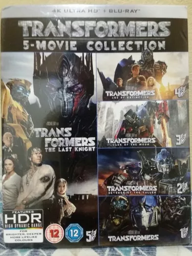 Box especial com 5 filmes!  Transformers: O Último Cavaleiro