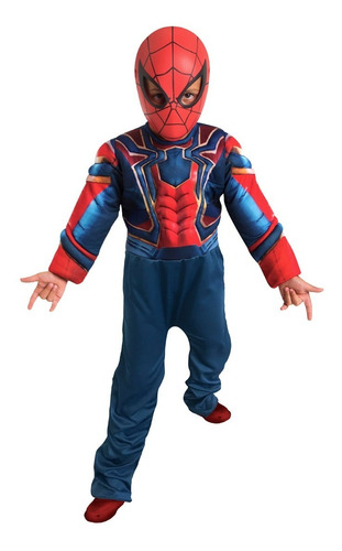 Disfraz Spideman Hombre Araña Con Mascara Marvel Fantasy Ruz