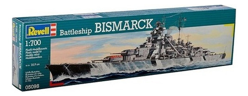 Revell Navio De Guerra Alemão Bismarck 1/700 295 Peças 05098