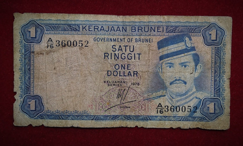 Billete 1 Dolar O Ringgit Brunei 1976 Pick 6