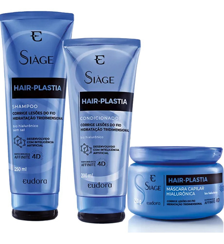 Kit Siàge Hair Plastia Shampoo + Condicionador + Máscara