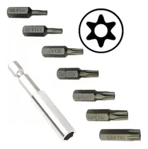 Comprar Bits Torx Furo Guia T10 T15 T20 T25 T27 T30 T40 Prolongador