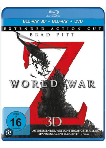 Guerra Mundial Z En Disco Bluray 3d Alta Definición Full H D