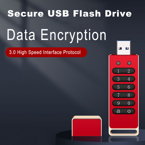 Unidade Usb Criptografada: Usb 3.0 Segura De 32 Gb A 256 Gb