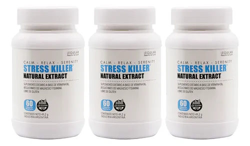 Leguilab X3 Stress Killer Suplemento Con Magnesio Relax 60c