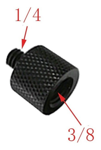 Imagem 1 de 1 de Parafuso Adaptador Femea 3/8 P/ Macho 1/4