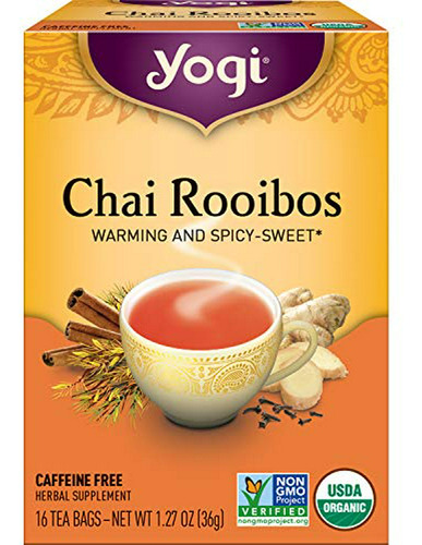Té Chai -  Tea - Chai Rooibos (6 Pack) - Warming And Spicy S