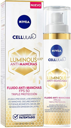 Nivea Facial Anti-manchas Cellular Luminous630 Fpa50 40ml
