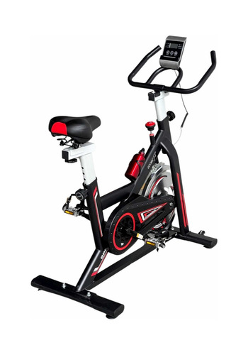 Imagen 3 de 3 de Bicicleta estática Score Fit Sf-bike100 para spinning negra y roja
