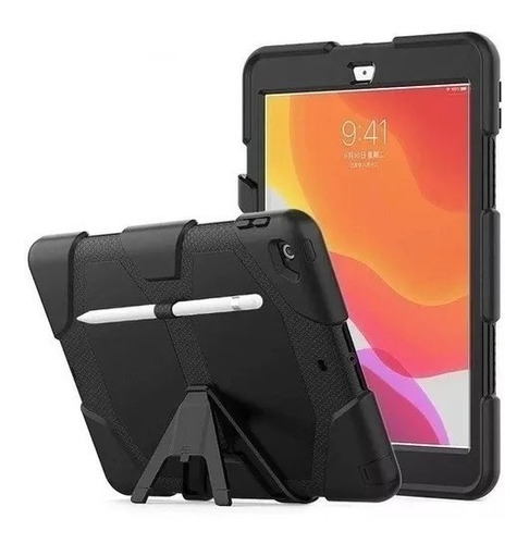 Mica + Funda Uso Rudo Para iPad 10.2 7a 8a Y 9a Generación