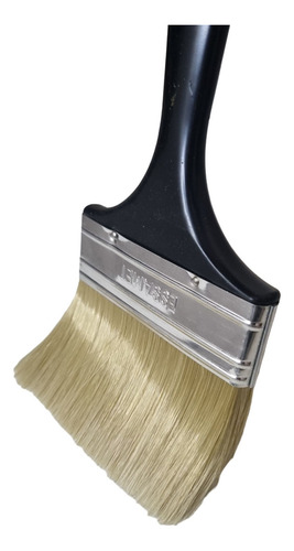 6 Pinceles Virola Nº1 Cerda Blanca Nº40 Essamet Paint 78 Cerdas Beige