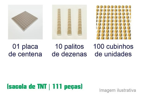 Imagem 3 de 3 de Material Dourado Individual Plástico (111 Peças) Tnt