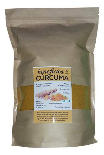 Curcuma Molida 1 Kilo Granel