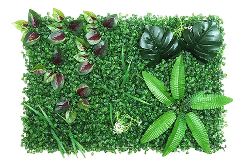 Topiario De Pared De Plantas Artificiales, Hojas Verdes,